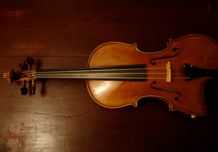 Violon, Studio Com'un Son. Studio d'enregistement.